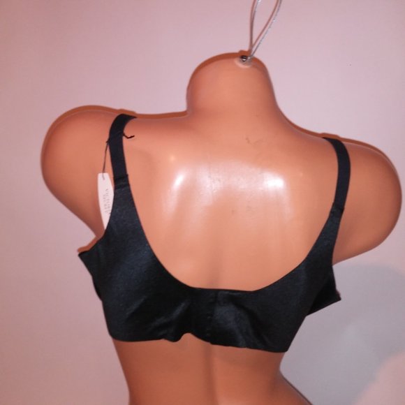 Victoria Secret Bra 38DD Push Up Solid Black Underwire New - Picture 4 of 11